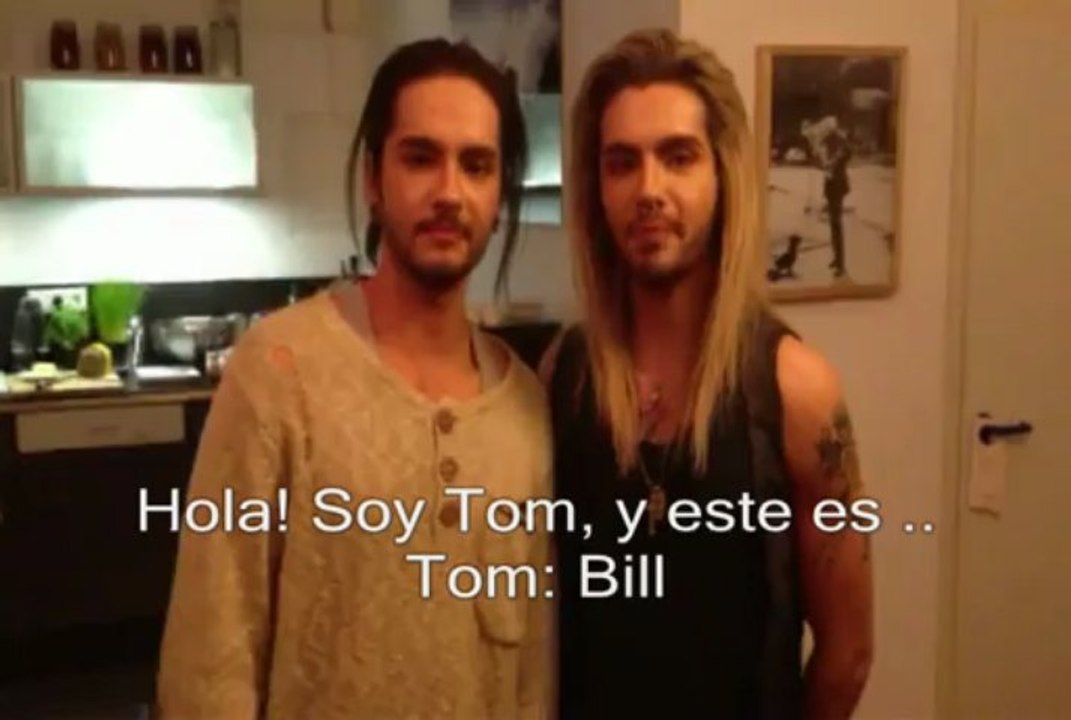 Saludo Bill Y Tom Kaulitz  4/4/2013 Traducido español