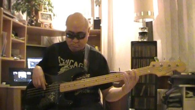 The Mission in blues Darell Mansfield Bass cover Bob Roha