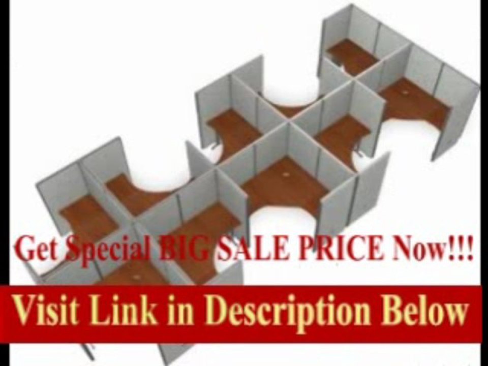 [FOR SALE] Workstation Panel System 2x5 Configuration Size: 47 x 60, Top Finish: Cherry, Panel Color: Gray Vinyl