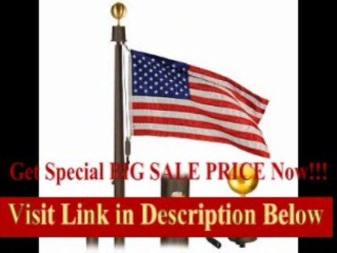 [BEST BUY] Deluxe IH 80 Foot 12x4x.375 Bronze Finish Flagpole