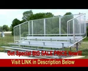 [BEST BUY] Bleacher w Risers & Vertical Picket Railing - 8 Rows/10 Rows (8 Rows/80 Seats)