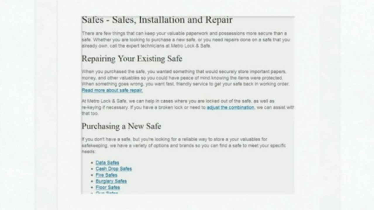 Phoenix LOCKSMITH YOU CAN TRUST | (602) 993-5676 | Metro Lock and Safe, Inc.