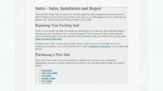 Phoenix LOCKSMITH YOU CAN TRUST | (602) 993-5676 | Metro Lock and Safe, Inc.