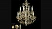 American Brass And Crystal Ch9725a16gtb Marlena 88 Light Two Tier Chandelier In True Brass With Clear Precision Pendalogue Crystal