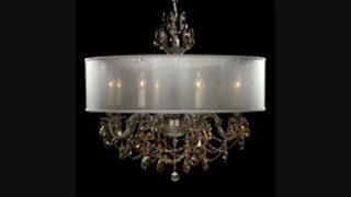 American Brass And Crystal Ch6562asgt09mtbll Llydia 10 Light Single Tier Chandelier In Antique Pewter With Golden Teak Strass Pendalogue Crystal