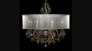 American Brass And Crystal Ch6562asgs02gpill Llydia 10 Light Single Tier Chandelier In Antique Black Glossy With Golden Shadow Strass Pendalogue Crystal