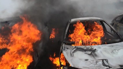 6 voitures en feu à la gare de Creusot TGV