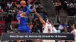 Knicks Win 10th; Nuggets Stop Jazz