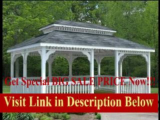 [SPECIAL DISCOUNT] 14' x 28' Vinyl Rectangular Double Roof Gazebo