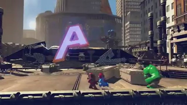 LEGO Marvel Super Heroes (PS3) - Gameplay - Hulk, Iron Man, Spider Man