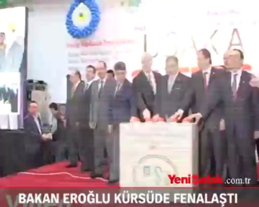 Bakan Eroğlu, kürsüde fenalaştı
