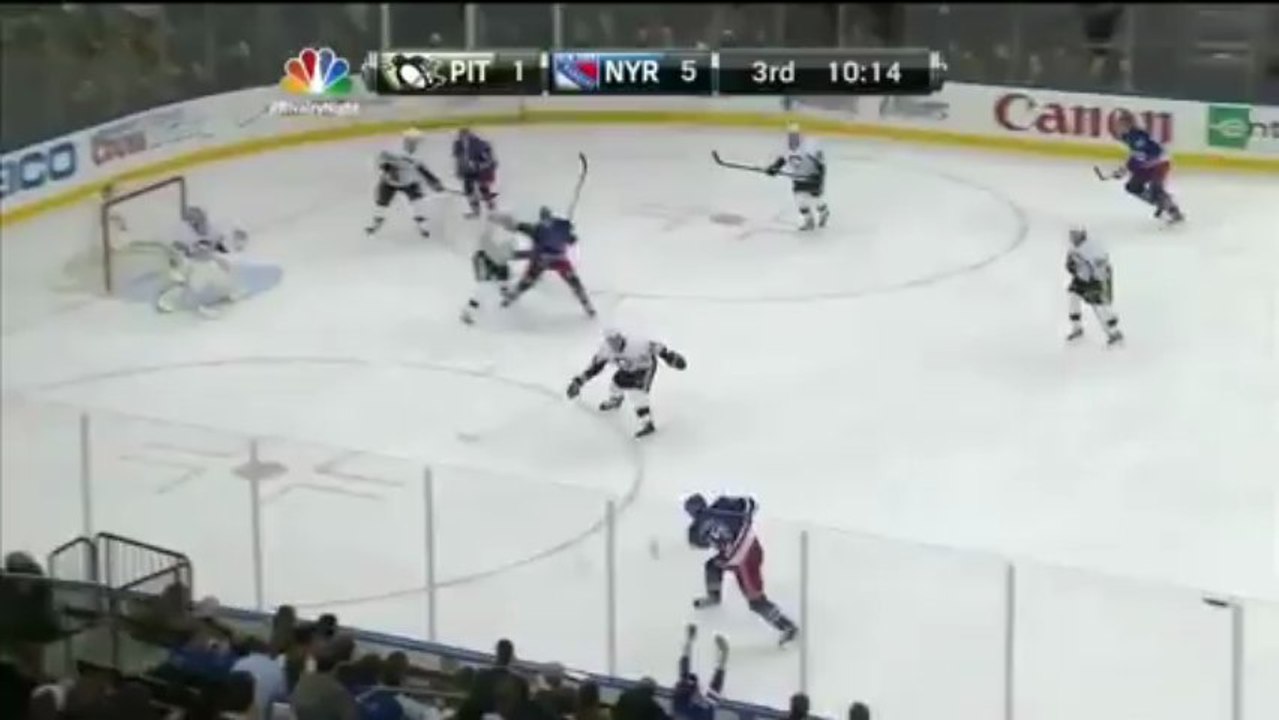 Majon International Ripoff- John Moore Scores 1st Goal As New York Ranger 4_3_13 [Against Penguins]