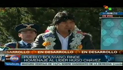 Chávez es el redentor de los pobres: Evo Morales