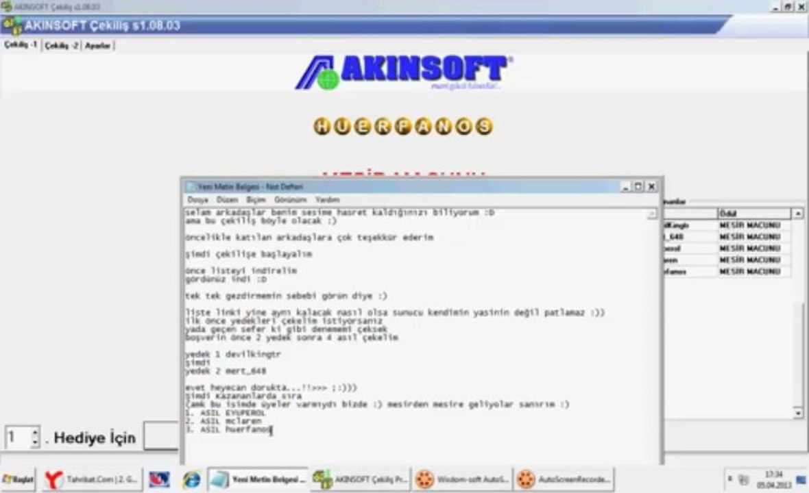 2. Geleneksel Mesir macunu çekilişi