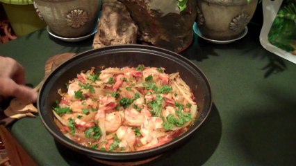 Shrimp Tagine with Saffron, Ginger and Fennel