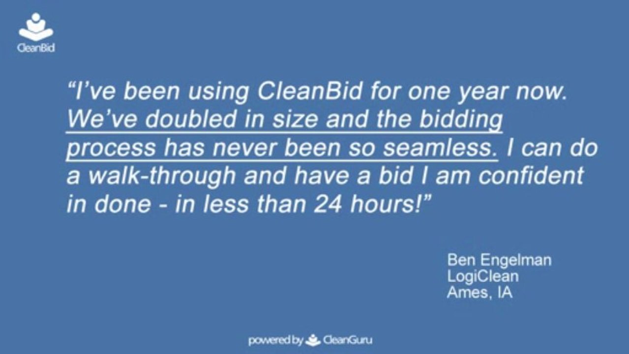 Janitorial Bidding Software - CleanBid.net Review