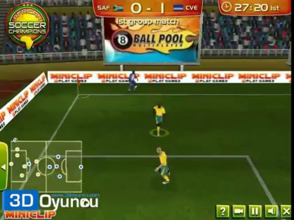 3D Afrika Futbol Şampiyonası - 3D Oyuncu - 3D Oyunlar