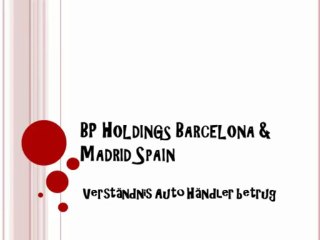 BP Holdings - Verständnis Auto Händler betrug