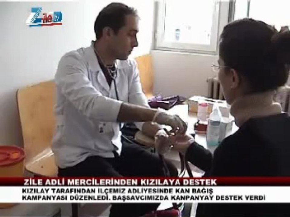 Zile adliyesinden kan bağışı kanpanysına destek