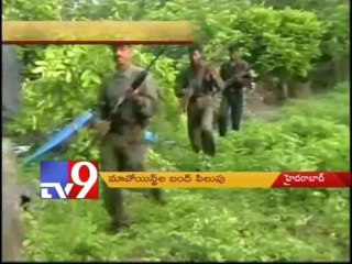 Maoist bandh in dandakaranya protesting killing of comrades