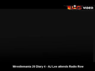 WrestleMania 29 Diary 4 - AJ Lee attends _Radio Row