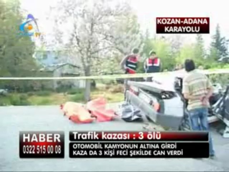 FECİ KAZA 3 ÖLÜ