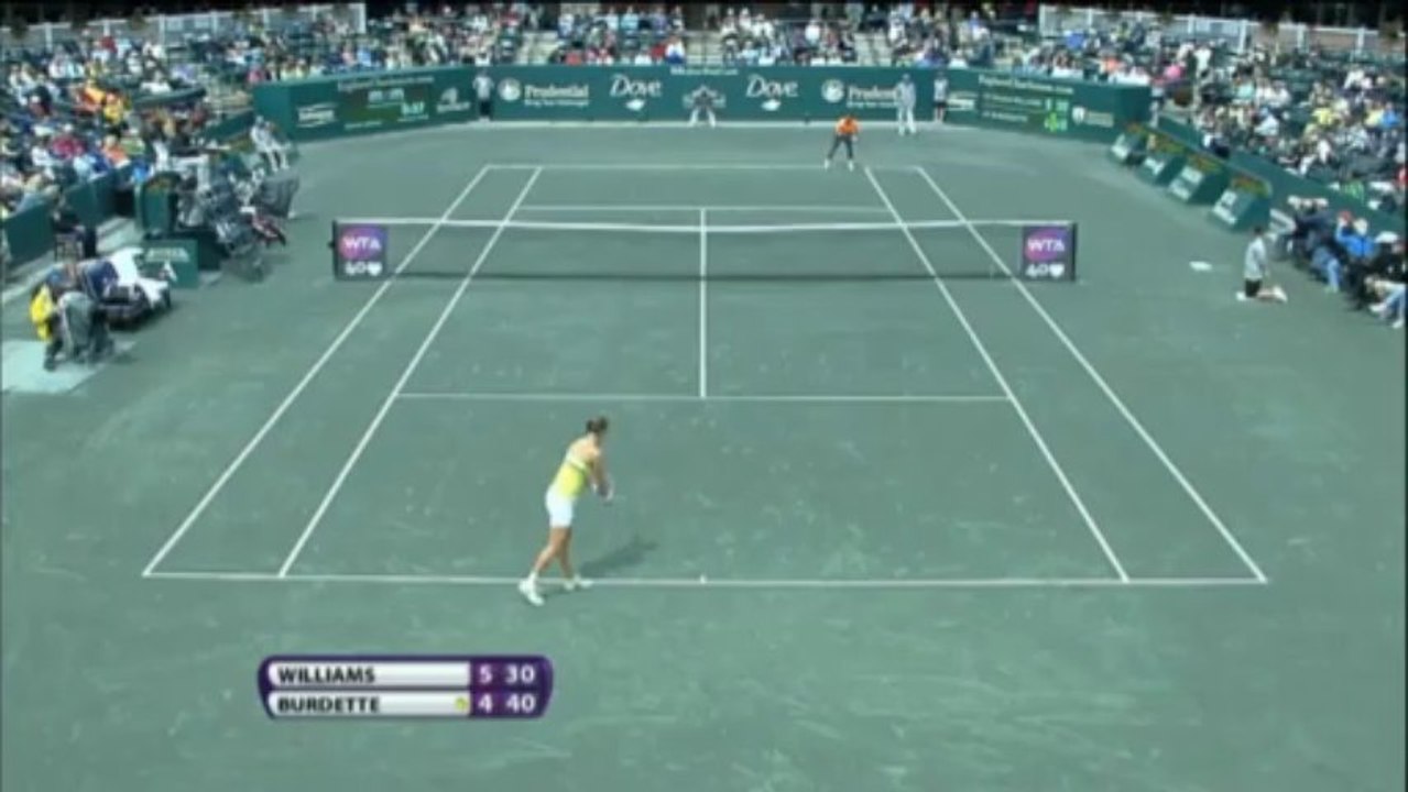 Charleston: Serenas Tennis-Lehrstunde für Landsfrau Burdette