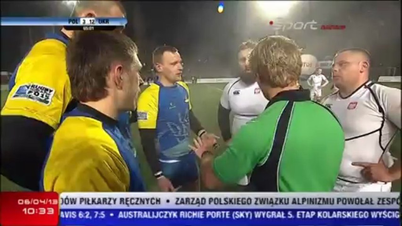 Polska Ukraina rugby  " Biało czerwone szatany "