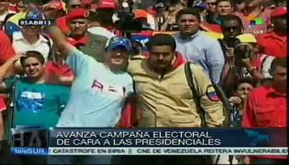 Maduro asegura en Aragua que ganará las elecciones