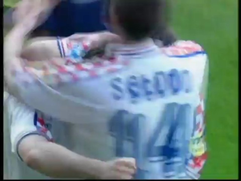 1996 (June 16) Croatia 3-Denmark 0 (European Championship)