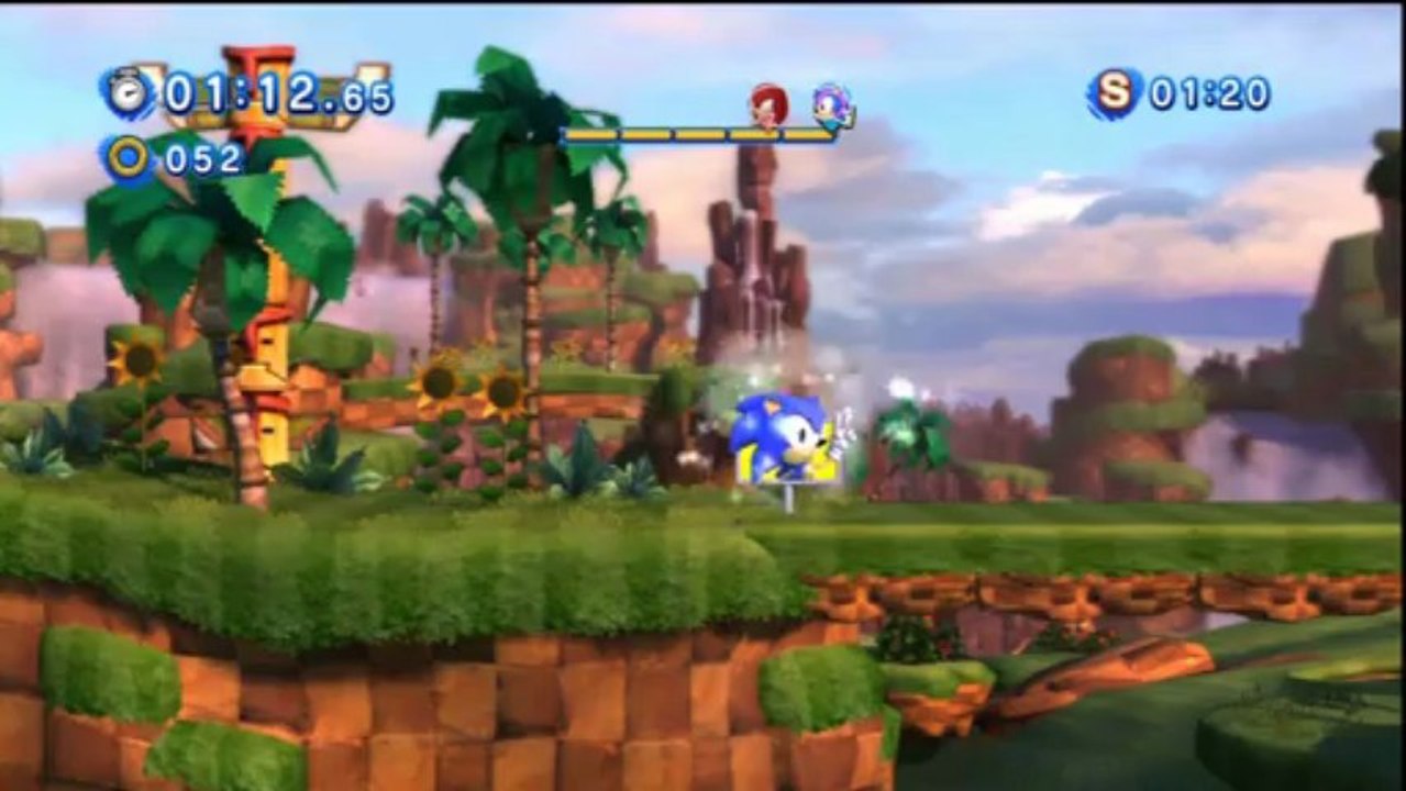 Sonic Generations - Green Hill Acte 1 - Défi 3 : Knuckles : Horde d'ennemis