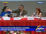 Trabajadores de Globovisión manifiestan apoyo a Nicolás Maduro