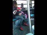 Woman Throws Her Baby To Fight On A Bus