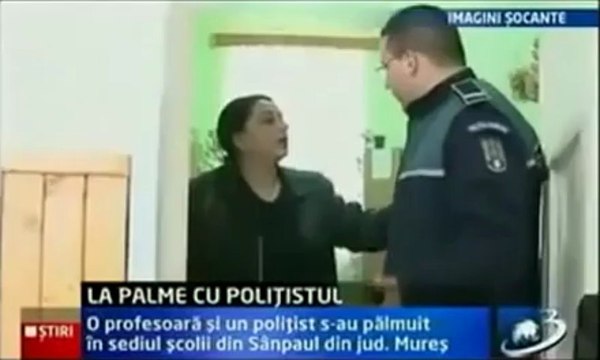 Woman Smacks a Cop and Gets Smacked Back