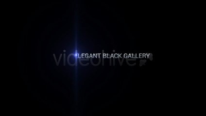 After Effects Template HD  INTRO VIDEO LOGO TRAILER    Elegant Black Gallery Slideshow