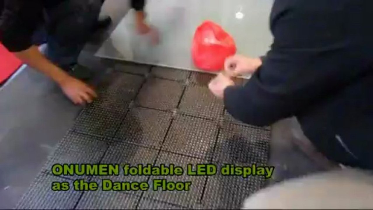 Versatile foldable flexible LED display- can be as Dance floor