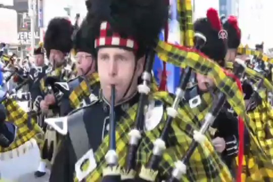 İskoç yürüyüşünde renkli görüntüler