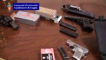 Orta Nova (FG) - Pistole, fucili e munizioni ritrovate a casa di un 27enne, arrestato (06.04.13)
