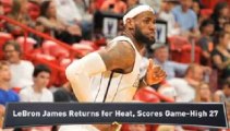 LeBron Returns for Heat; Spurs Survive