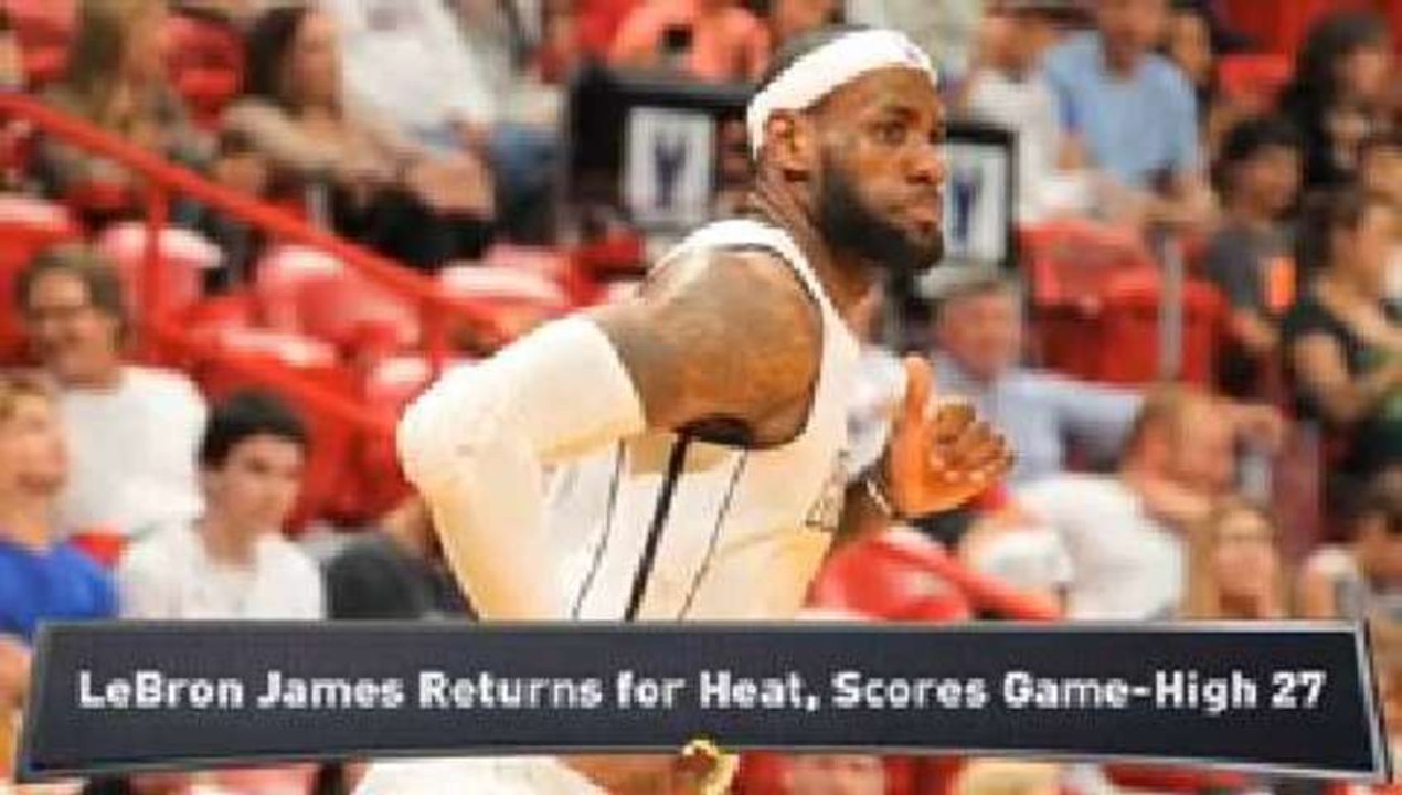 LeBron Returns for Heat; Spurs Survive
