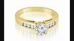 0.95 Ct Channel Set Round Cut Diamond Engagement Ring In 14k Yellow Gold (hi Color, Si2 Clarity)