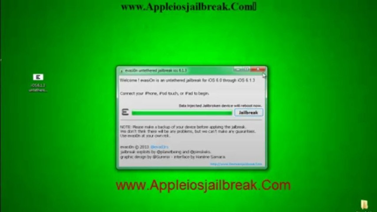 HowTo [iOS 6.1.3] JAILBREAK iPhone ,iPod Touch ,iPad,Apple Tv