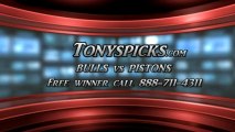 Detroit Pistons versus Chicago Bulls Pick Prediction NBA Pro Basketball Lines Odds Preview 4-7-2013