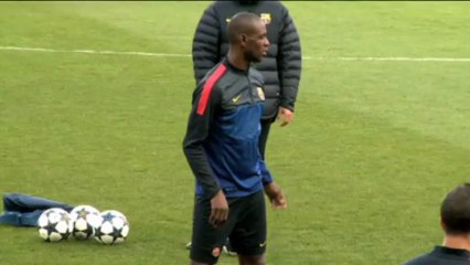 El regreso de Abidal y Tito eclipsan  la goleada del Barsa al Mallorca