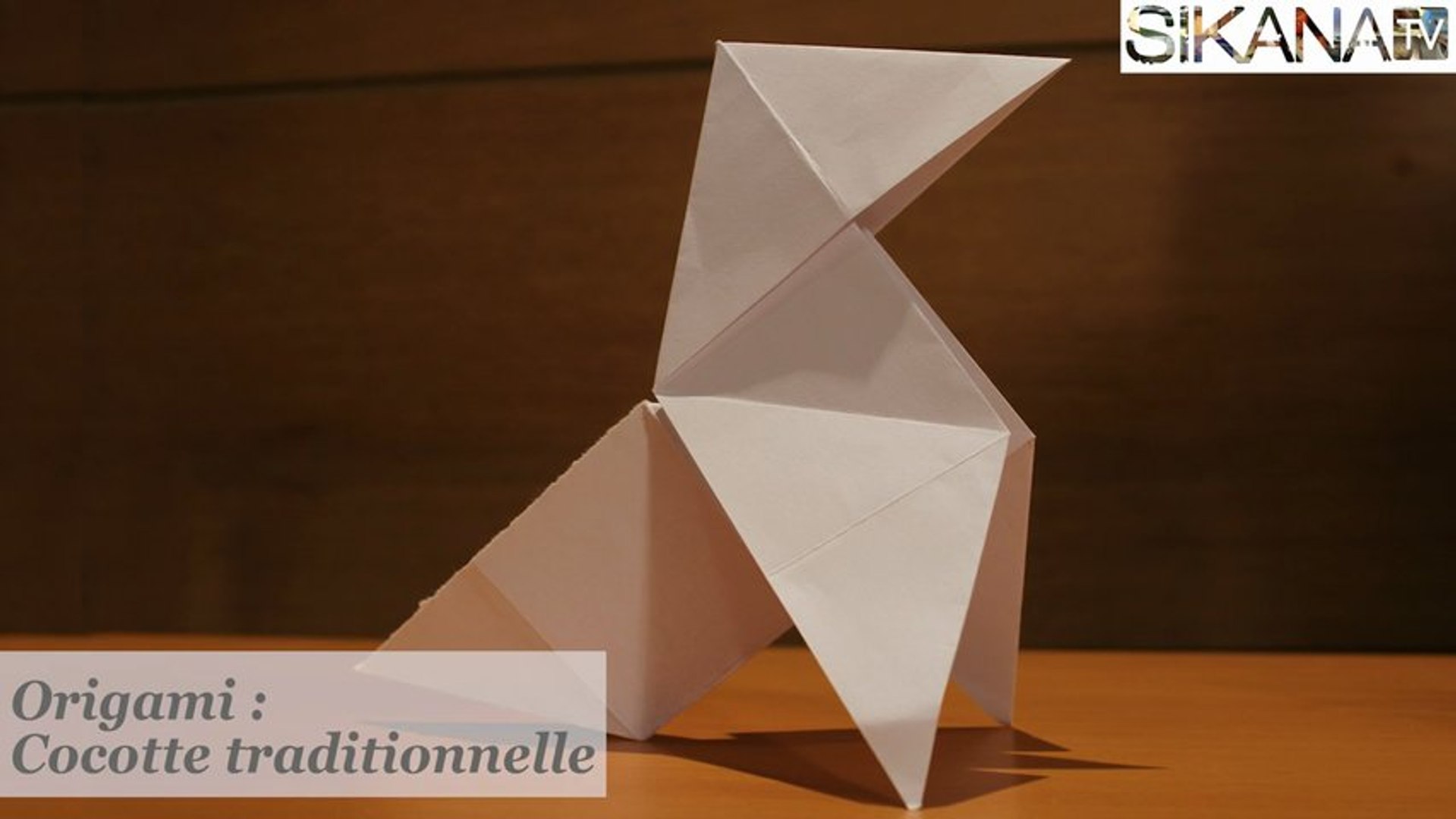 Origami traditionnel de la cocotte en papier - HD - Vidéo Dailymotion