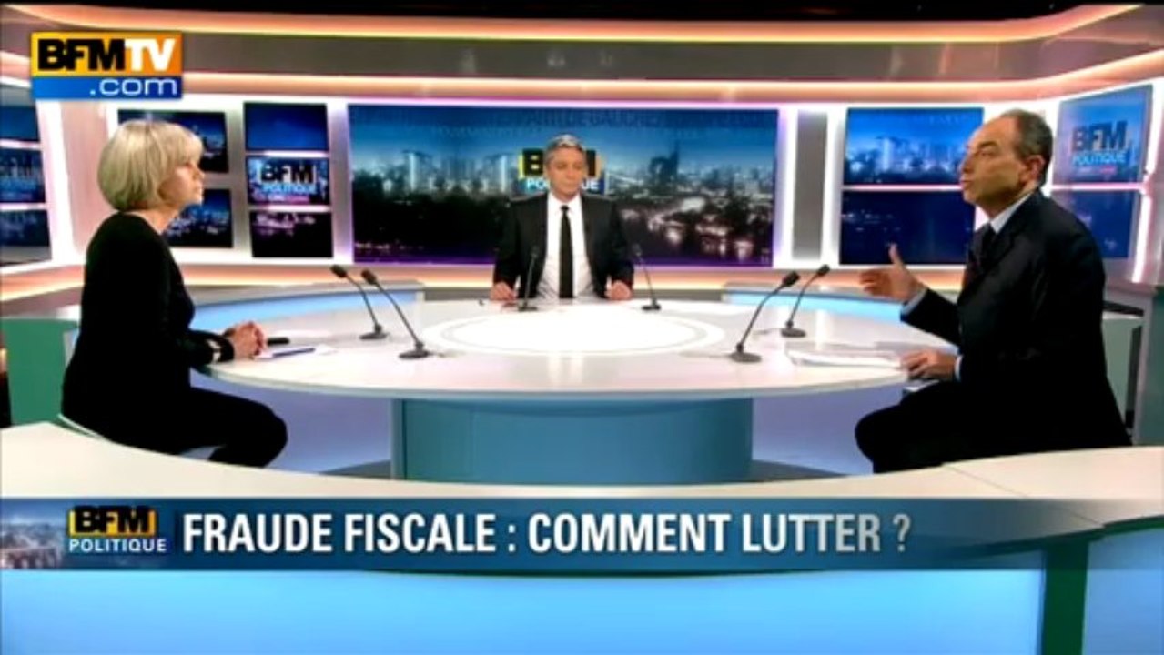 BFM Politique Jean-François Copé face à Elisabeth Guigou - 07/04