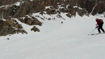 Pic Nord de la Font Sancte Couloir S en banane