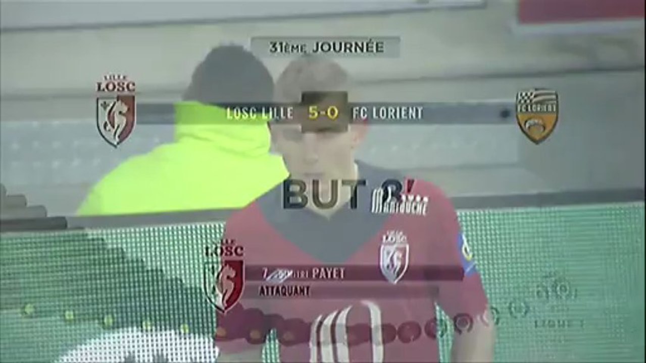 But Dimitri PAYET (8ème) - LOSC Lille - FC Lorient (5-0) - saison 2012/2013