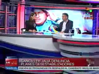 Elías Jaua  identifica actores de plan desestabilizador