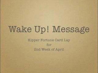 Weekly Kipper Forecast - 2nd Week of April 2013